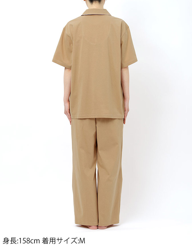 LP6639|ウンナナクール une nana cool 【綿100%】天竺(70/2)半袖開襟パジャマ MADE WITH LIBERTY FABRIC パジャマ 上下セット M/L