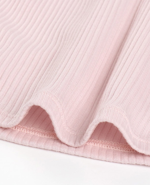 LS0101|ウンナナクール une nana cool リブ編みコットン 肌着 タンクトップ M/L