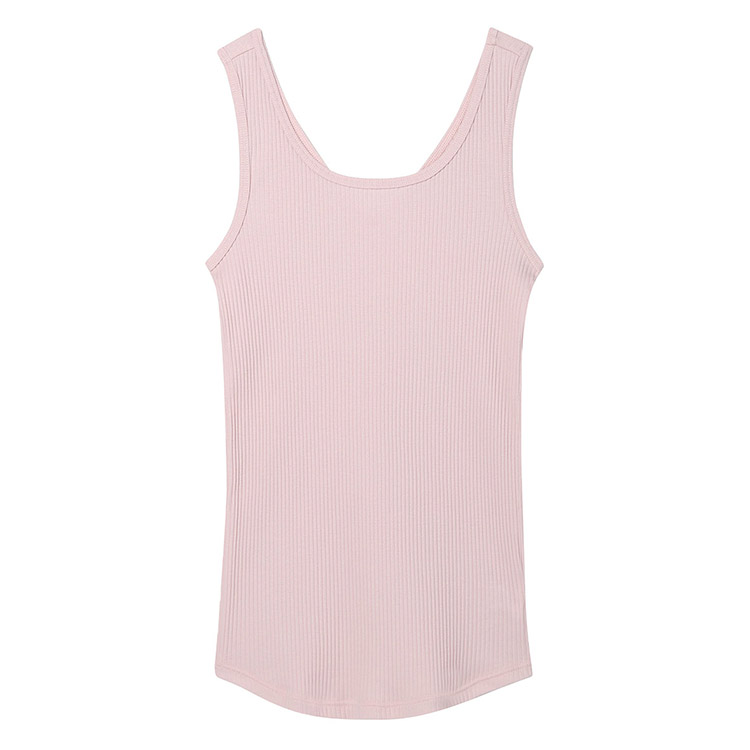 LS0101|ウンナナクール une nana cool リブ編みコットン 肌着 タンクトップ M/L
