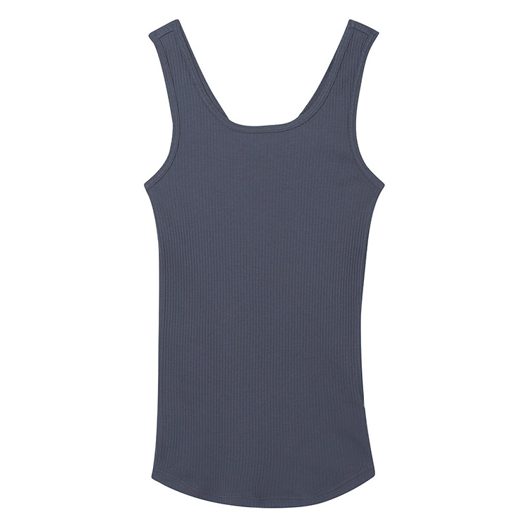 LS0101|ウンナナクール une nana cool リブ編みコットン 肌着 タンクトップ M/L
