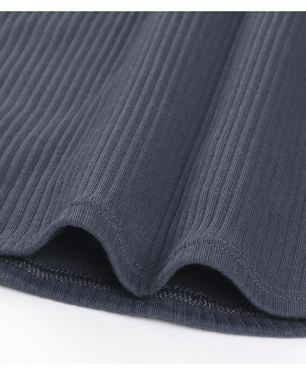 LS1000|ウンナナクール une nana cool リブ編みコットン トップス M/L