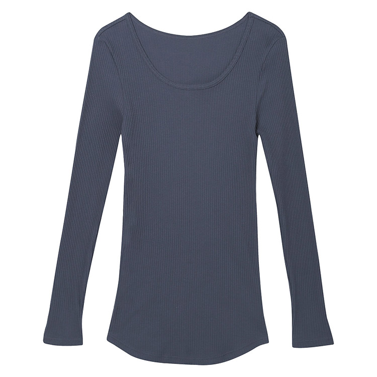 LS1000|ウンナナクール une nana cool リブ編みコットン トップス M/L