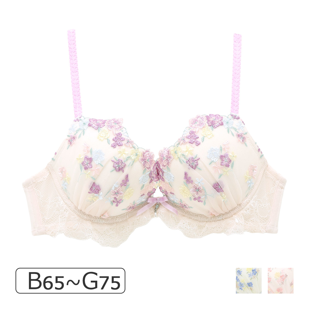 26-58530|ナルエー ココフルール 26-58530シリーズ ブラジャー単品 Lワイヤーブラ BCDEFGカップ アンダー65/70/75cm