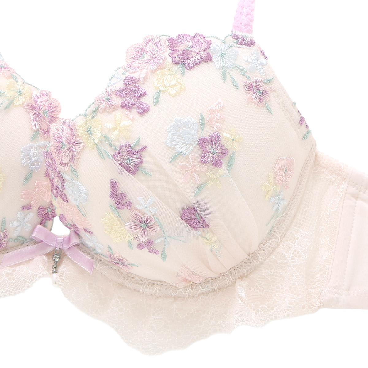 26-58530|ナルエー ココフルール 26-58530シリーズ ブラジャー単品 Lワイヤーブラ BCDEFGカップ アンダー65/70/75cm