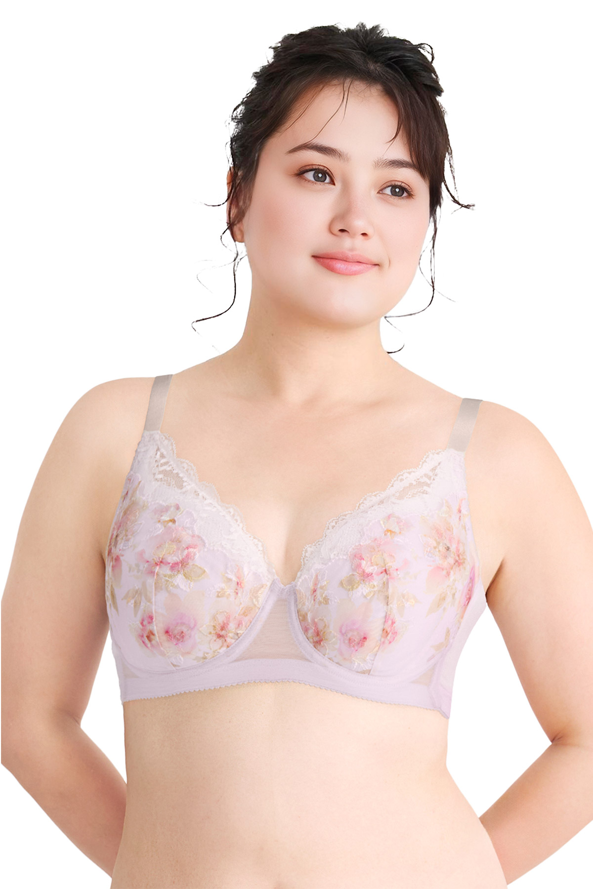 BRB453|ワコール 小さく見せるブラ (レーシィ) BRB453シリーズ ブラジャー単品 DEFGHカップ アンダー70/75/80/85/90cm