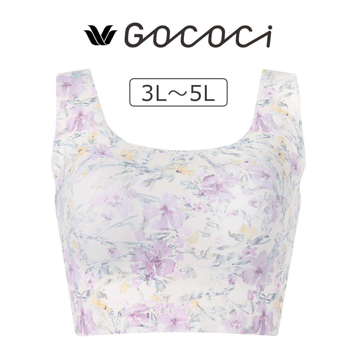 CGG533|ワコール GOCOCi ゴコチ カップ付きハーフトップ 3L/4L/5L