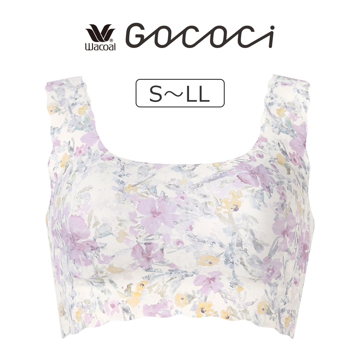 CGG535|ワコール GOCOCi ゴコチ カップ付きハーフトップ S-LL