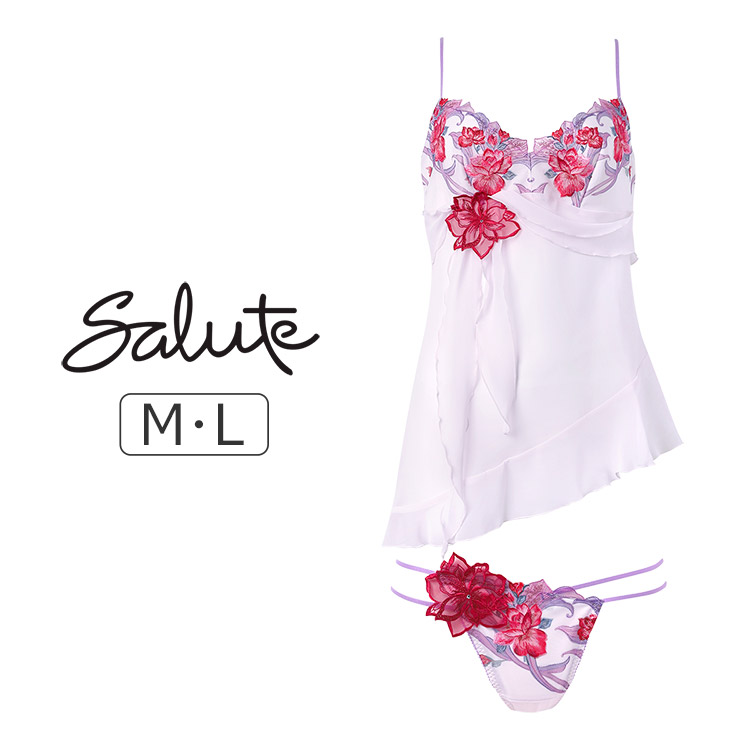 DTJ233|ワコール サルート 33グループ 33G セットアップ(キャミ+Tバック) M/L