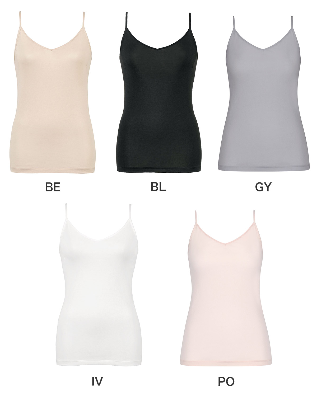 EL1056|ワコール ウイング 綿の贅沢オーガニック 汗取り付き キャミソール M/L/LL