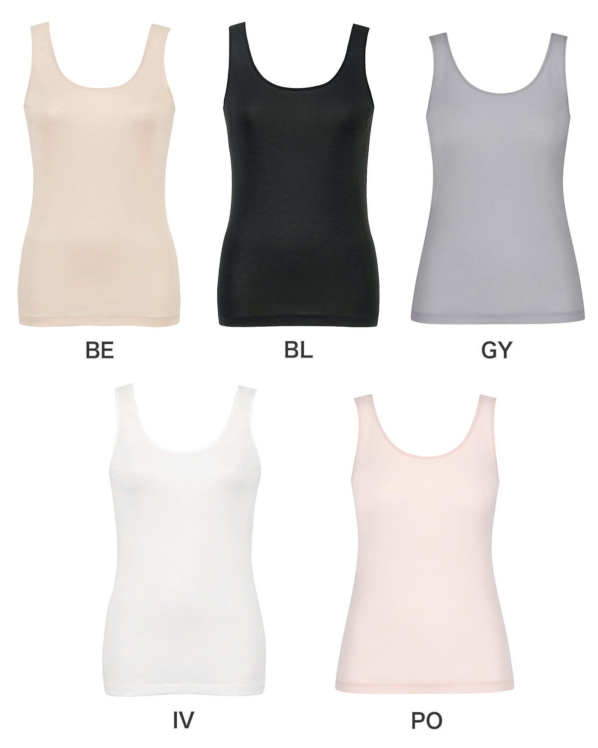 EL1156|ワコール ウイング 綿の贅沢オーガニック 汗取り付き ノースリーブ S/M/L/LL