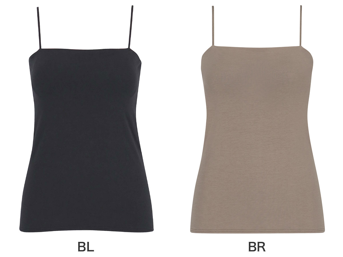 ET1093|ワコール ウイング シンクロブラトップ 綿混 ブラトップ カップ付きインナー ストラップ細め M/L/LL