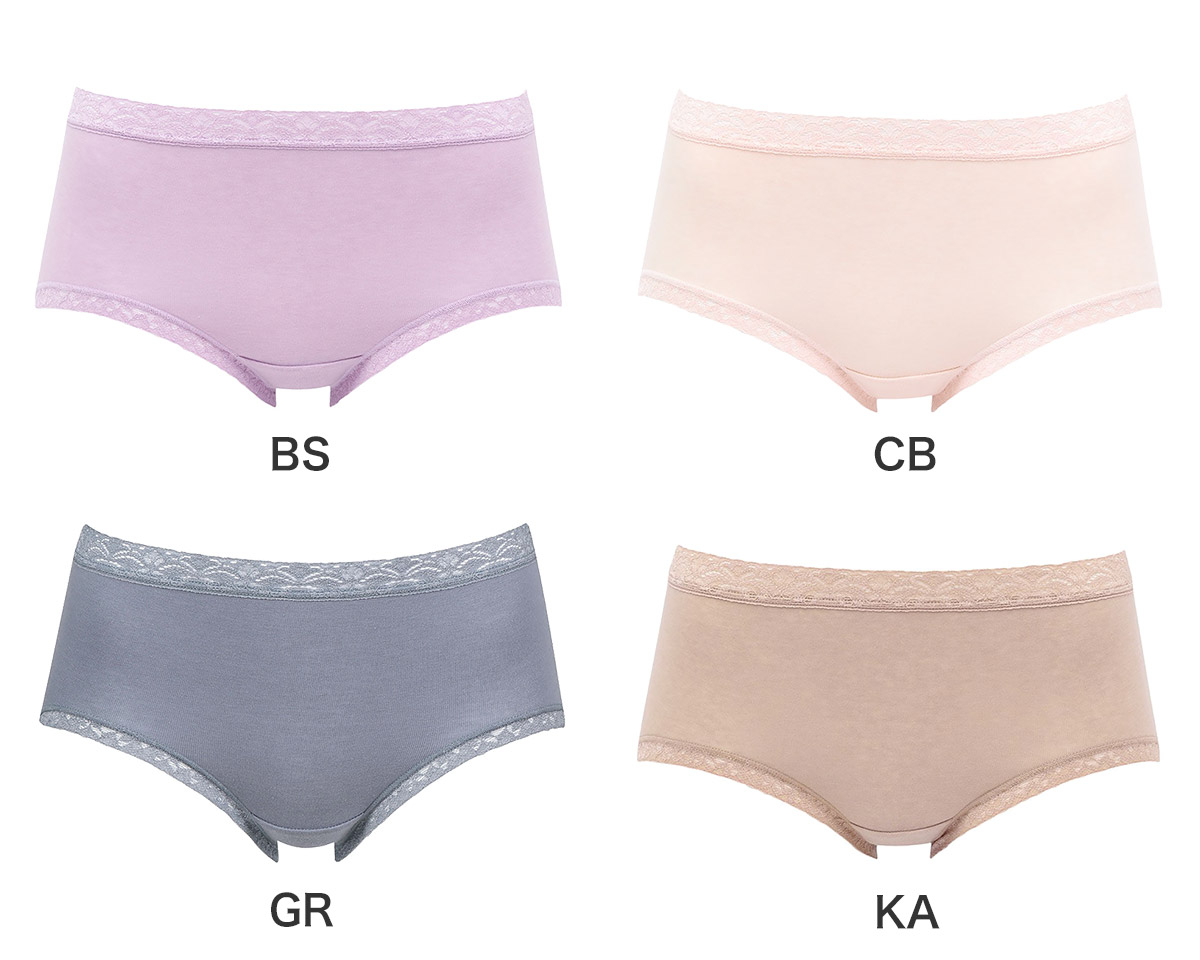 PPA111|ワコール ディアヒップ DearHip Shorts 綿混 ノーマルショーツ はきこみ丈 ふつう M/L