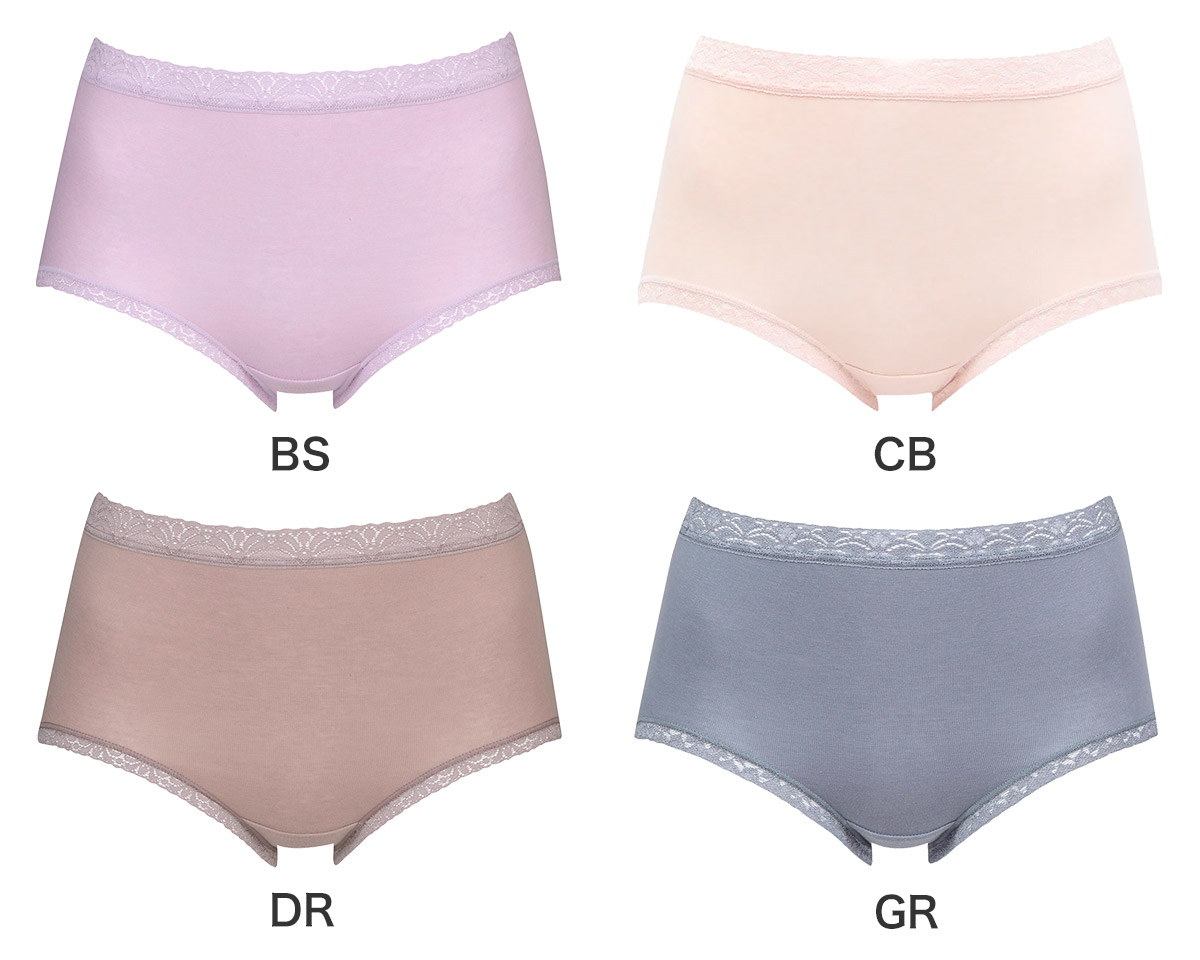 PPA112|ワコール ディアヒップ DearHip Shorts 綿混 ノーマルショーツ はきこみ丈 ふかめ M/L/LL/3L