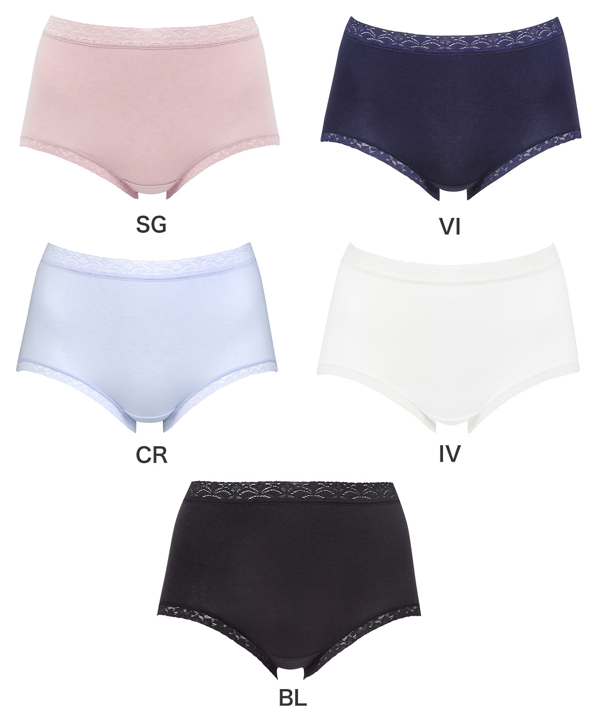 PPA112|ワコール ディアヒップ DearHip Shorts 綿混 ノーマルショーツ はきこみ丈 ふかめ M/L/LL/3L