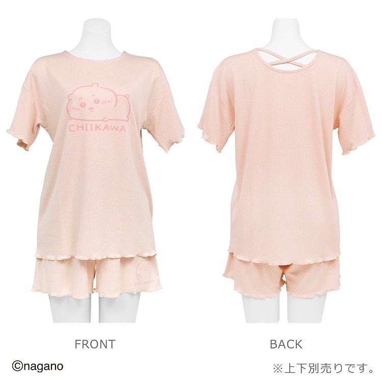 L1P6001|ちいかわ ルームウェア トップス リブトップス M-L