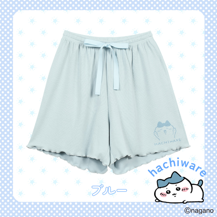 L1P6002|ちいかわ ルームウェア ハーフパンツ リブパンツ M-L