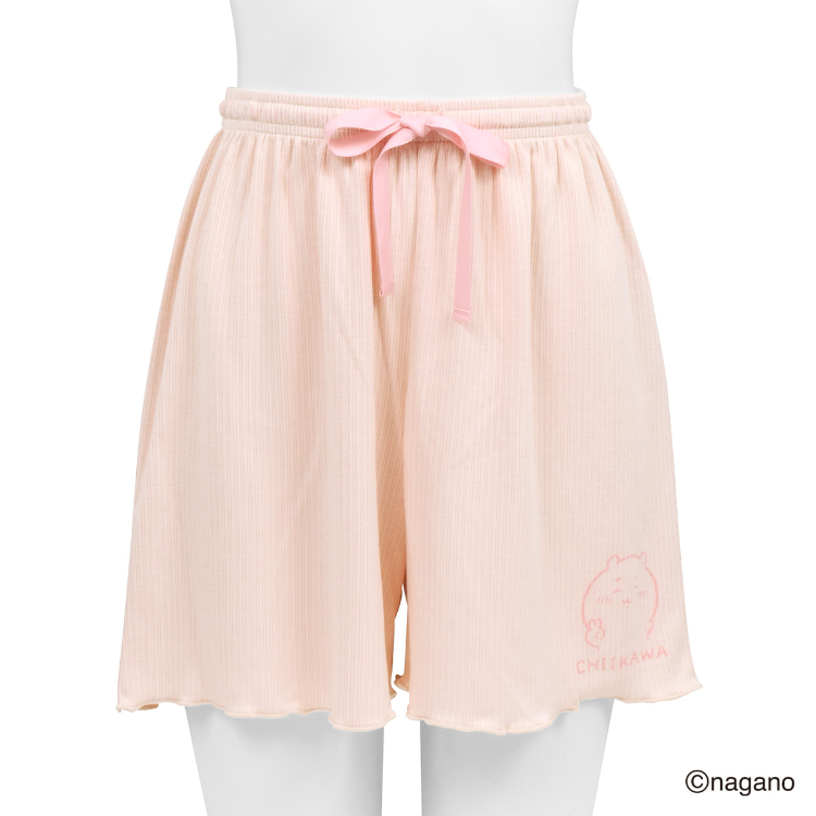 L1P6002|ちいかわ ルームウェア ハーフパンツ リブパンツ M-L