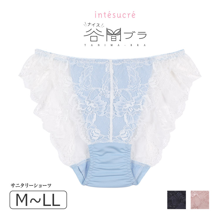 TSE007｜アンテシュクレ intesucre ナイス谷間ブラ TBT007ペア いつでも使えるサニタリー サニタリーショーツ 総レース M/L/LL