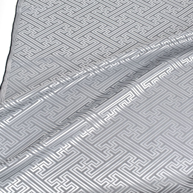 生地 ポリエステルジャガード サヤ型 大(120090) 11.シルバー 09Bh18_