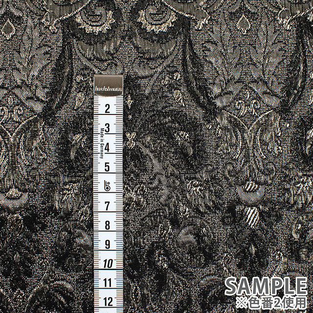 生地 プラチナジャガード第二章(165029) 1.白/ゴールド 10Aa05_