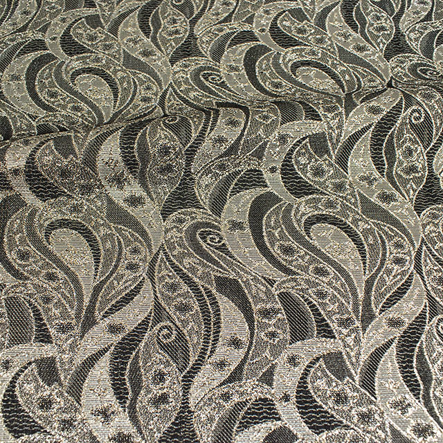 生地 プラチナジャガード第六章(165050) 2.黒/ゴールド 10Aa05_