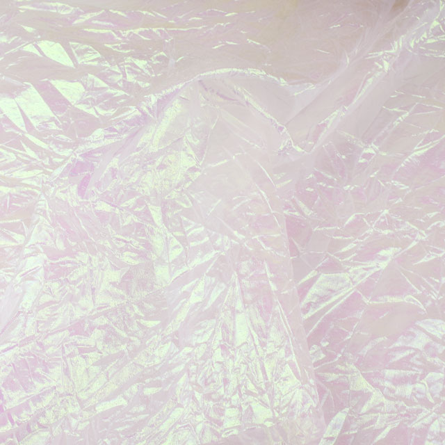 生地 パールワッシャーオーガンジー （2000CR） 2.ライトピンク×オーロラ (H)_k5_