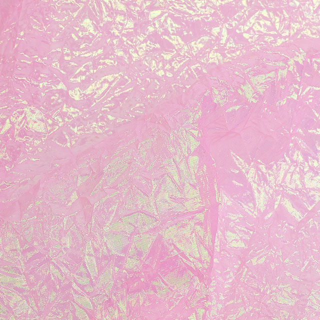 生地 パールワッシャーオーガンジー （2000CR） 4.ピンク×オーロラ (H)_k5_