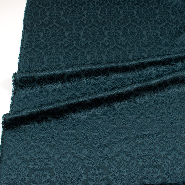 ジャガード生地 バッサーフクレJQ2(203065) 6.ディープグリーン 10Ac05_