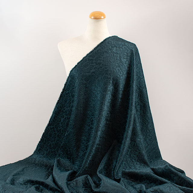 ジャガード生地 バッサーフクレJQ2(203065) 6.ディープグリーン 10Ac05_