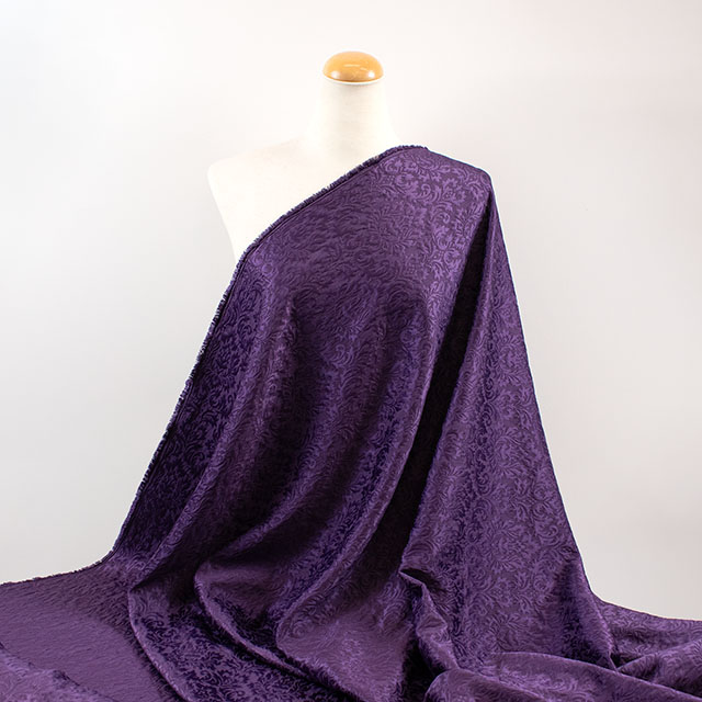 ジャガード生地 バッサーフクレJQ2(203065) 8.パープル 10Ac05_