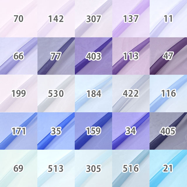 生地 ポリエステルオーガンジー（2440） 160.紫 (H)_k5_