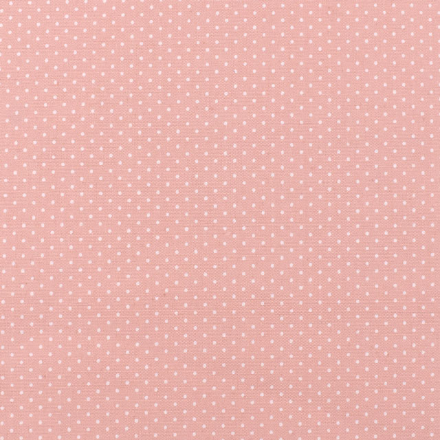 生地 水玉ブロード（288190-1） 1-8.ピンク地×白 (H)_k4_