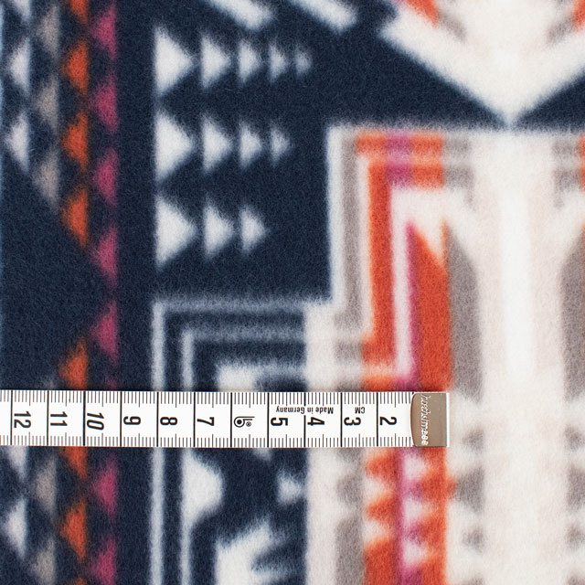 生地 フリースプリント ネイティブ 140cm幅×150cm 1枚入（55555-1） 色番9A (B)zecj
