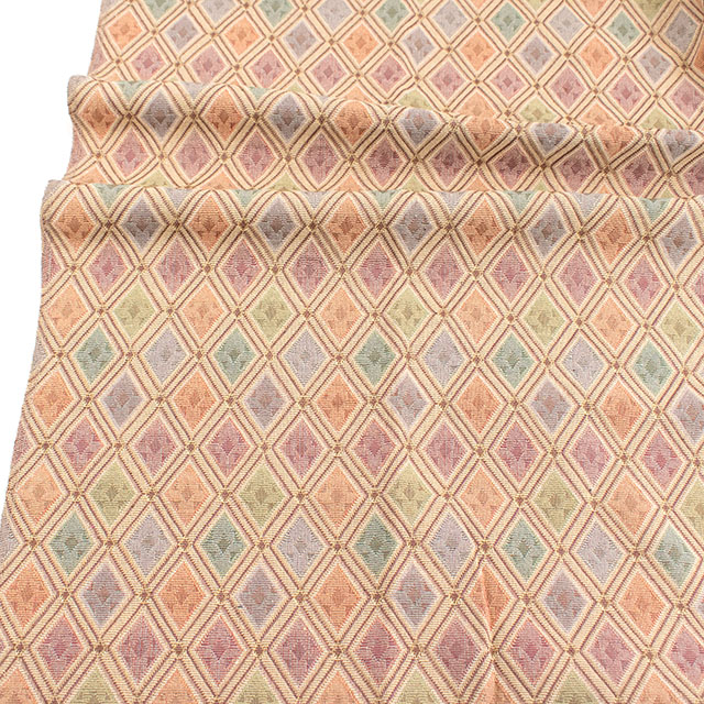 生地 ゴブランジャガード 幾何柄 約140cm幅×150cmカット(75601-1) 色番3 14yy88_