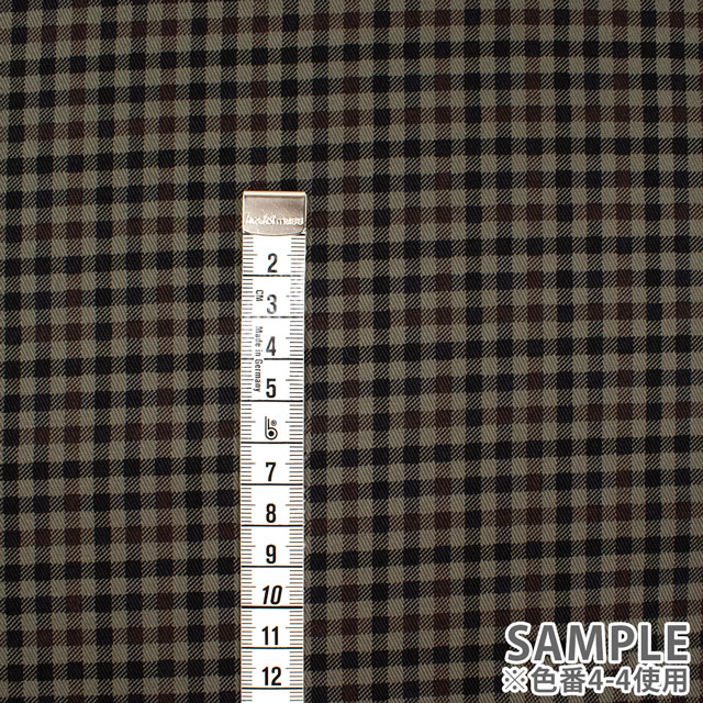生地 ツイルプリント ギンガムチェック柄(88320) 4-1.レッド 09Bk22_