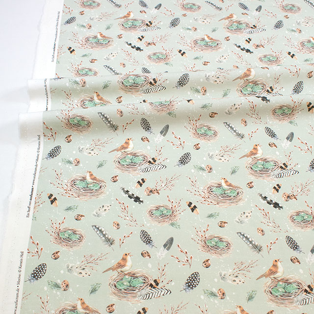 生地 acufactum-アクファクトゥム- 巣の鳴き声(ACU3523) 874.グリーン 09Ac04_