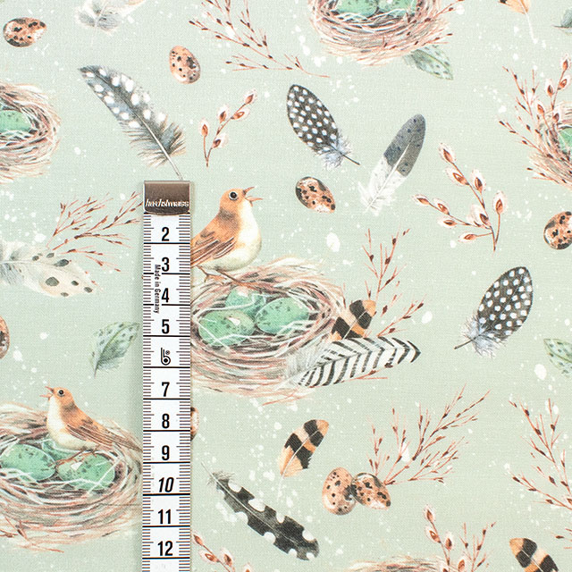 生地 acufactum-アクファクトゥム- 巣の鳴き声(ACU3523) 874.グリーン 09Ac04_