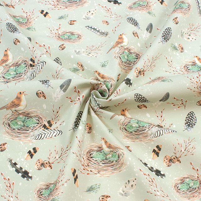 生地 acufactum-アクファクトゥム- 巣の鳴き声(ACU3523) 874.グリーン 09Ac04_