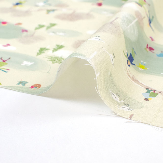 生地 acufactum-アクファクトゥム- 冬の公園(ACU3523) 913.グリーン 09Ac04_