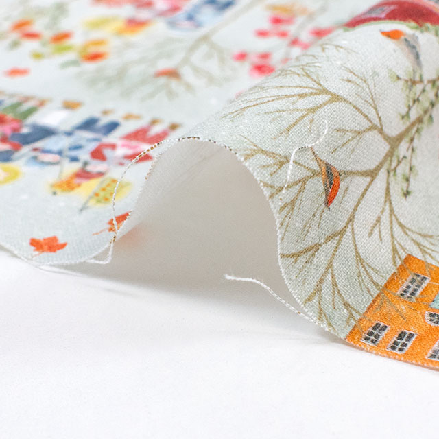 生地 acufactum-アクファクトゥム- ランタンと子供たち(ACU3523) 960.グリーン 09Ac04_