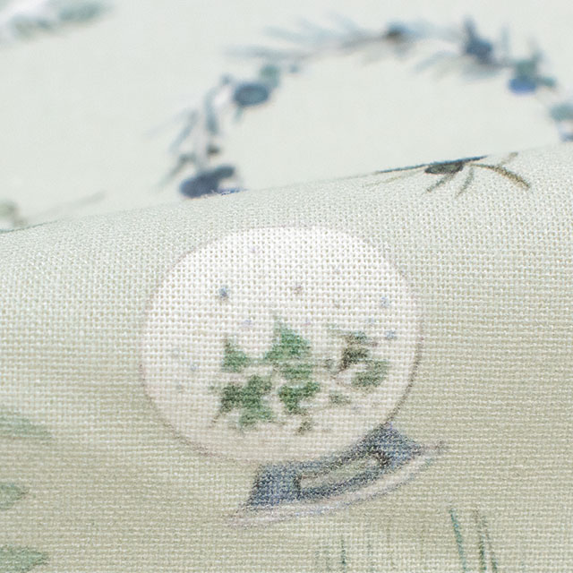 生地 acufactum-アクファクトゥム- 冬の緑とアナグマたち(HC-ACU3523) 892.グリーン 09Ac04_