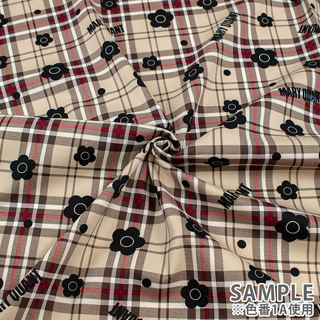 生地 MARY QUANT-マリー・クヮント- チェック/オックス(AP1050H) 1C.レッド 09Ac04_