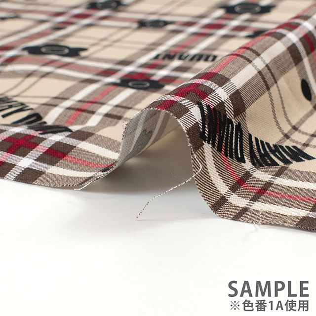 生地 MARY QUANT-マリー・クヮント- チェック/オックス(AP1050H) 1C.レッド 09Ac04_