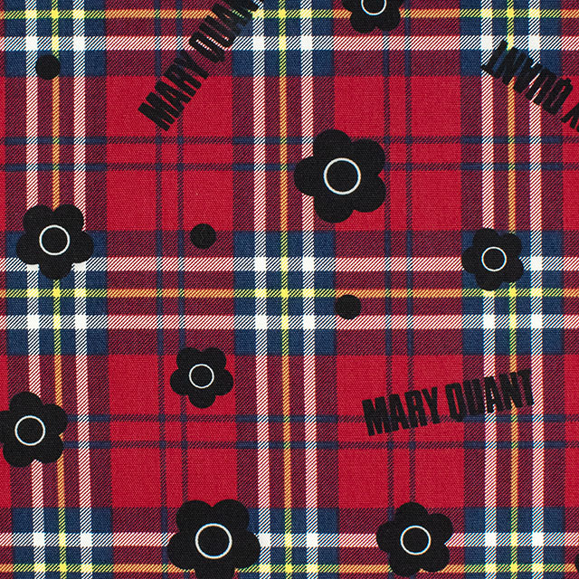 生地 MARY QUANT-マリー・クヮント- チェック/オックス(AP1050H) 1C.レッド 09Ac04_