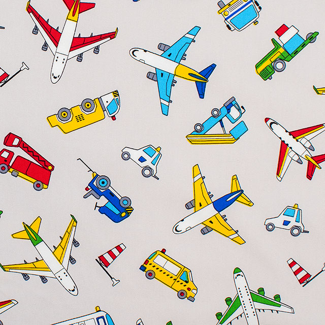 生地 オックスプリント 飛行場(AP61102H) B.ベージュ 09Ae99_