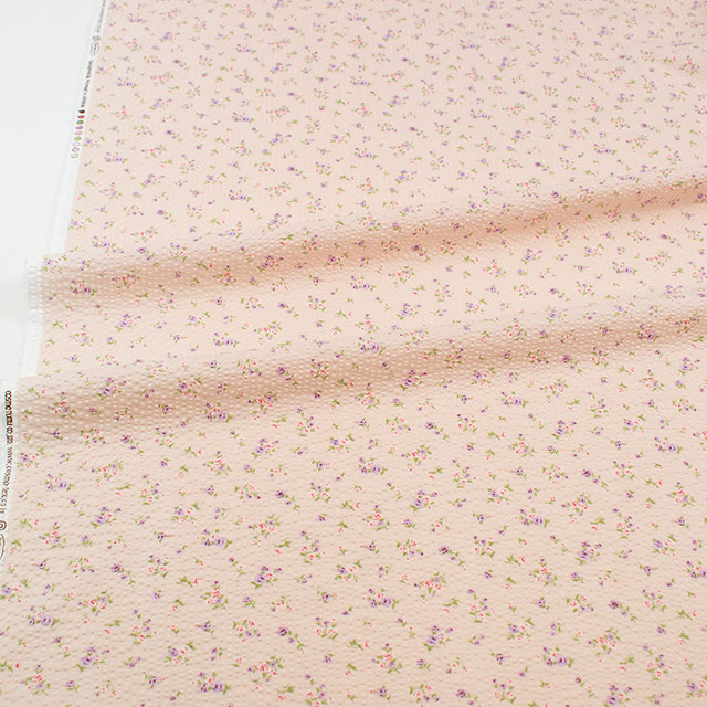 生地 大人リップルプリント 小花柄(AP62801H) 1B.ピンク 09Ae99_