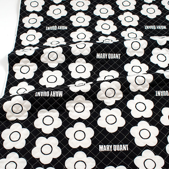 生地 MARY QUANT-マリー・クヮント- フラワー/キルティング(AQ10201) 2E.ブラック 09Bi19_