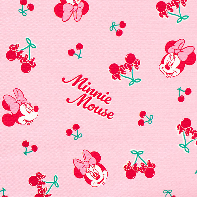 生地 BTSシリーズ ミニーマウス チェリー/オックス（GR-1152） 1A.ピンク 09Ae99_
