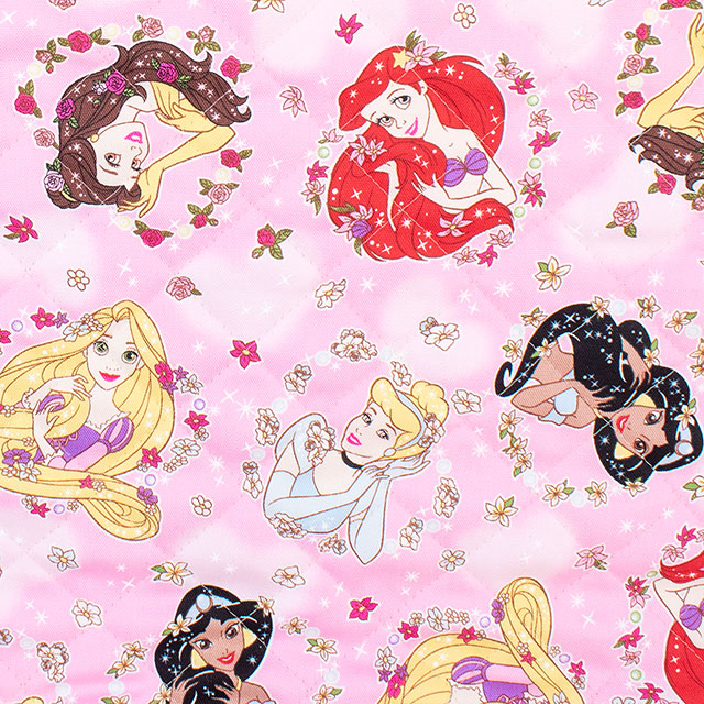 生地 BTSシリーズ ディズニープリンセス/キルティング（GRQ-1153） 1A.ピンク 09Ae99_
