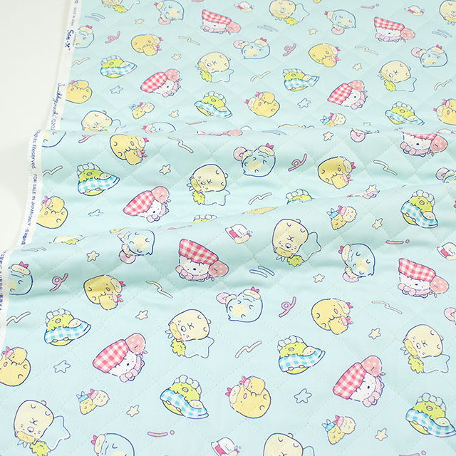 生地 すみっコぐらし 夢見る柄/キルティング(GQ-3814) 1A.ブルー 09Ae99_